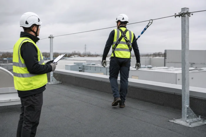 Examen de certification IS-009 : évaluation pratique du travail en hauteur avec protection individuelle contre les chutes
